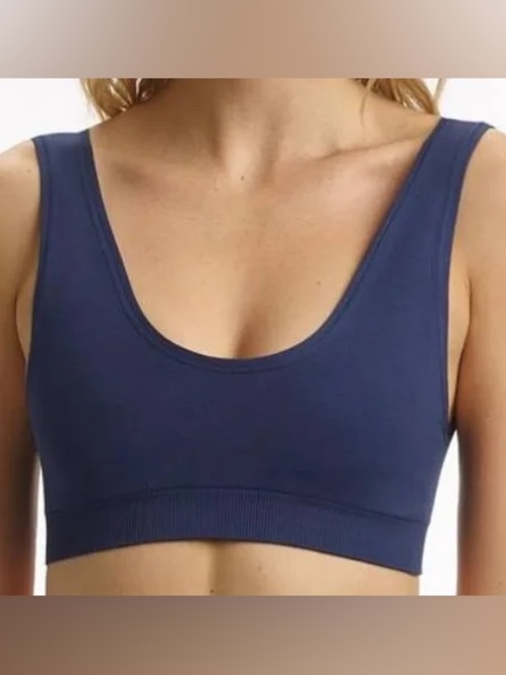 NWT Commando Minimalist Tank Bralette Size M/L - Prussian Blue